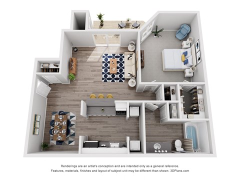 One Bedroom Floor Plan